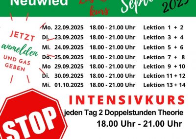 Intensivkurs in Neuwied