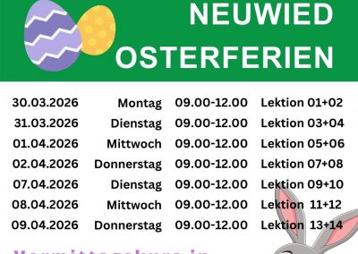 Unser Osterprogramm für 2026 steht.