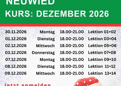 Unser Theorieunterricht in Neuwied im Dezember