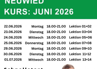 Unser Theorieunterricht in Neuwied im Juni