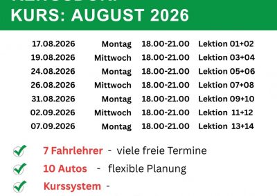Unser Theorieunterricht in Rengsdorf im August