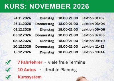 Unser Theorieunterricht in Rengsdorf im November
